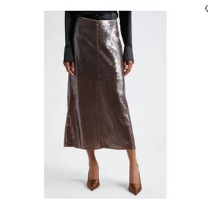 $495 A.L.C. Shimmering Smoke Pencil Skirt
